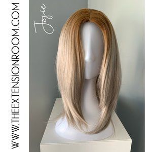 NEW Short Rooted Blonde Synthetic Wig